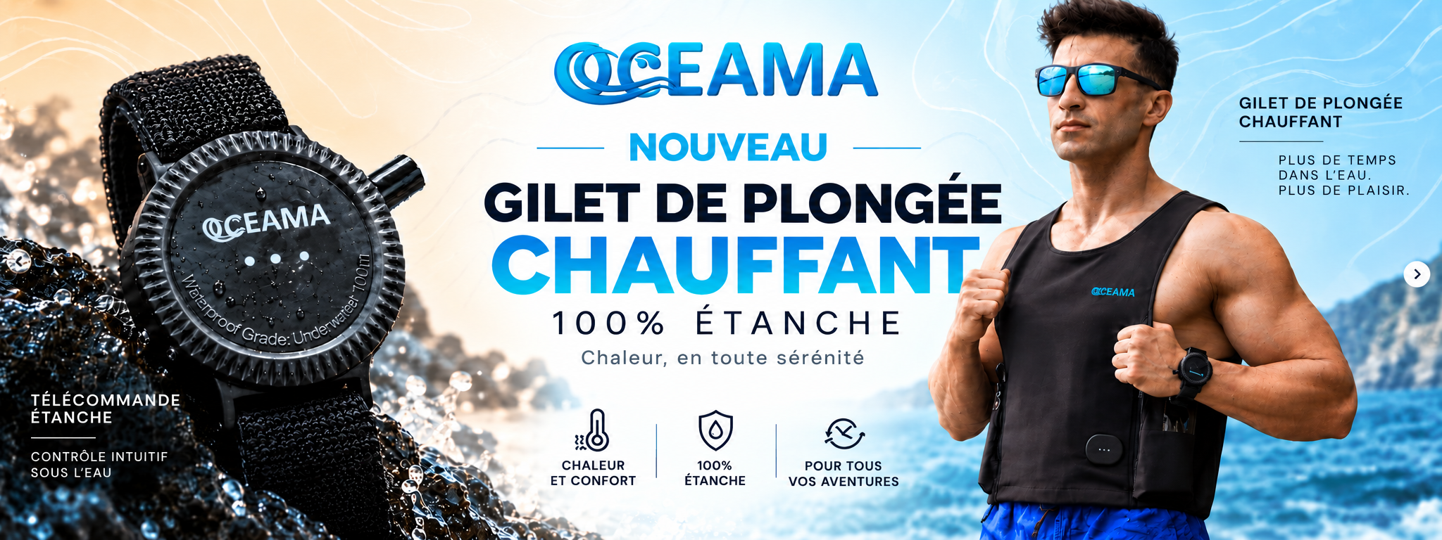 gilet chauffant oceama
